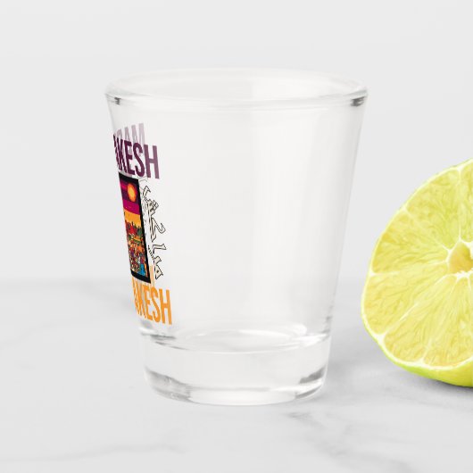 Marrakech Marokko souk Toerisme Reizen Souvenir Shot Glas (Rechts)