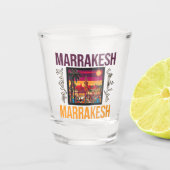 Marrakech Marokko souk Toerisme Reizen Souvenir Shot Glas (Voorkant)