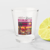 Marrakech Marokko souk Toerisme Reizen Souvenir Shot Glas (Voorkant)