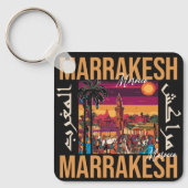 Marrakech Marokko souk Toerisme Reizen Souvenir Sleutelhanger (Voorkant)