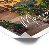 Marrakech Marokko stad top uitzicht mooie plek Poster (Hoek)