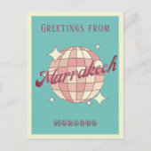 Marrakech Marokko vakantie retro Briefkaart (Voorkant)