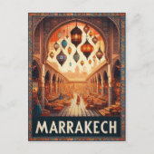 Marrakech Marokko Vintage Markt Reizen Briefkaart (Voorkant)