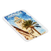 Marrakech Marokko Vintage Reizen Magneet (Rechterzijde)
