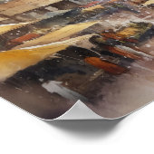 Marrakech Marokko Waterverf Art Print Poster (Hoek)