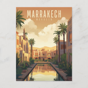 Marrakech - Poster - Afbeelding Briefkaart