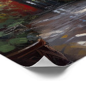 Marrakech Riad Marokko Art Print Poster (Hoek)