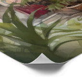 Marrakech Riad Marokko Schilderkunst Print Poster (Hoek)