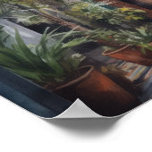 Marrakech Riad Waterverf Art Print Poster (Hoek)