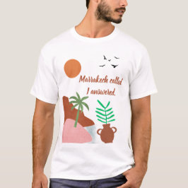 Marrakech riep ik antwoordde Boho Desert T-Shirt