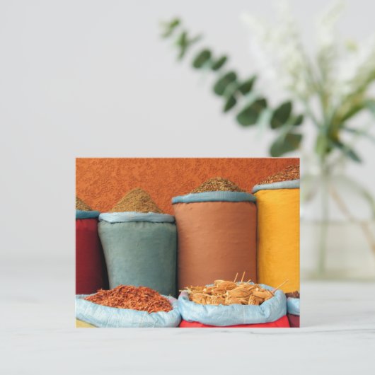 marrakech spice kleuren briefkaart (Staand voorkant)