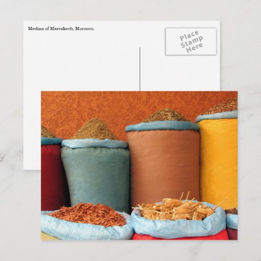 marrakech spice kleuren briefkaart (Voorkant / Achterkant)