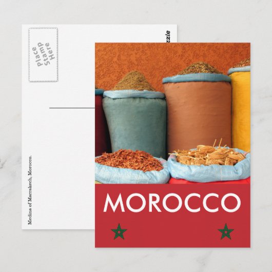 marrakech spice marokko briefkaart (Voorkant / Achterkant)