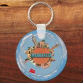 marrakech - stad kleine kleine planeet marokko arc sleutelhanger (Voorkant)