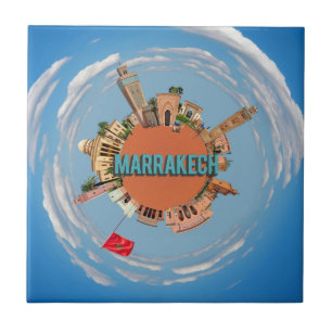 marrakech - stad kleine kleine planeet marokko arc tegeltje