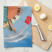 marrakech - stad kleine kleine planeet marokko arc theedoek (Quarter Fold)