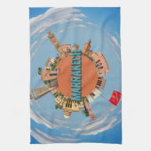 marrakech - stad kleine kleine planeet marokko arc theedoek (Verticaal)