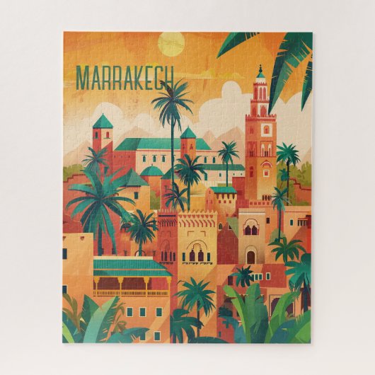 Marrakech Travel Legpuzzel (Verticaal)
