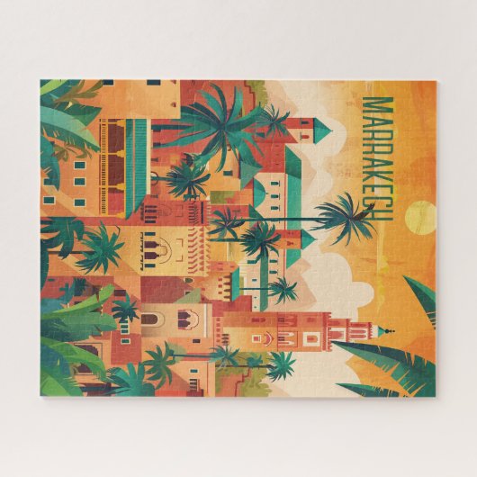Marrakech Travel Legpuzzel (Horizontaal)