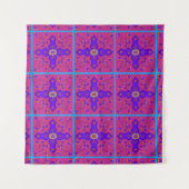 Marrakesh Arabesque inspireerde met koolstof-eiere Wandkleed (Voorkant (horizontaal))