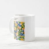 Marrakesh Flower Market Poster Koffiemok (Voorkant links)