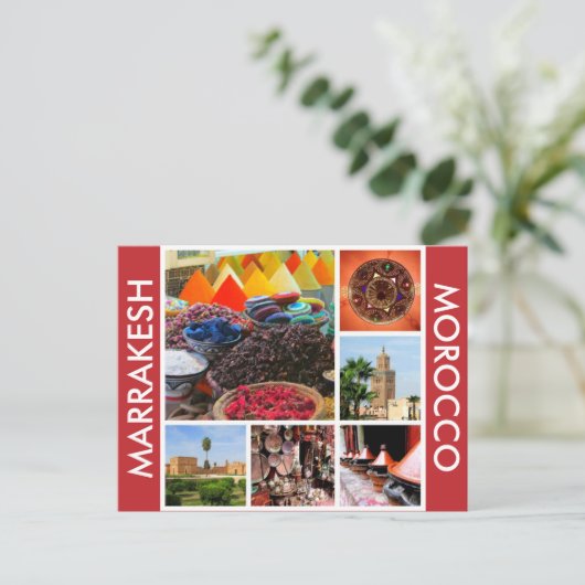 marrakesh marocco briefkaart (Staand voorkant)