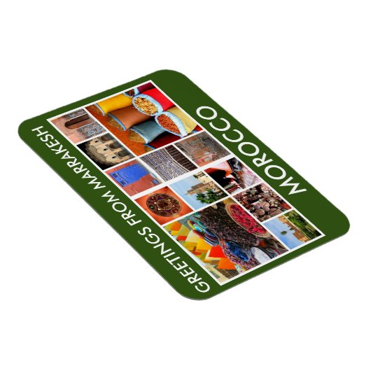marrakesh marocco groetings magneet (Rechterzijde)