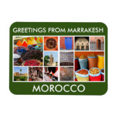 marrakesh marocco groetings magneet (Horizontaal)