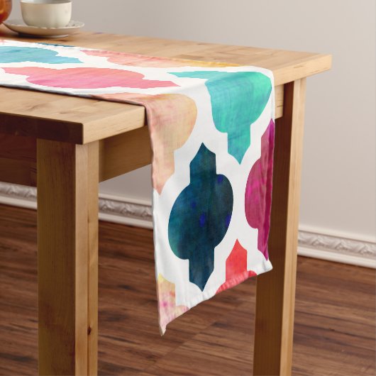 Marrakesh Marokkaanse roze #homedecor Korte Tafelloper (Voorbeeld)