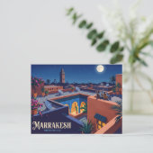 Marrakesh Marokko Briefkaart (Staand voorkant)
