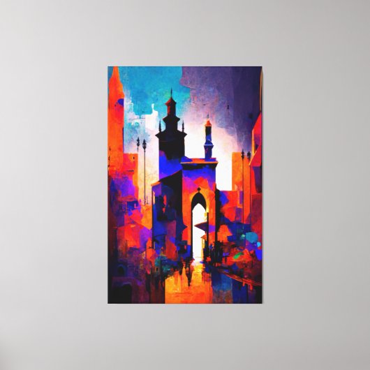 Marrakesh, Marokko(De Rode Stad), Canvas Print (Voorkant)