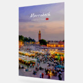 Marrakesh, Marokko - Jemaa el Fnaa plein Acryl Bord (Hoek)