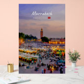 Marrakesh, Marokko - Jemaa el Fnaa plein Acryl Bord (Huwelijk)