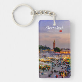 Marrakesh, Marokko - Jemaa el Fnaa plein dun Sleutelhanger
