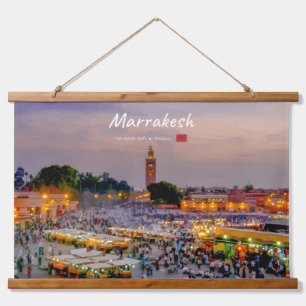 Marrakesh, Marokko - Jemaa el Fnaa plein Hangend Wandkleed