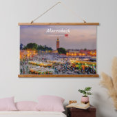 Marrakesh, Marokko - Jemaa el Fnaa plein Hangend Wandkleed (Slaapkamer)
