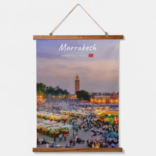 Marrakesh, Marokko - Jemaa el Fnaa plein Hangend Wandkleed