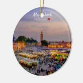 Marrakesh, Marokko - Jemaa el Fnaa plein Keramisch Ornament (Links)