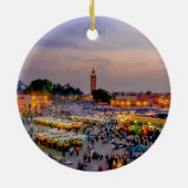 Marrakesh, Marokko - Jemaa el Fnaa plein Keramisch Ornament (Achterkant)