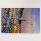 Marrakesh, Marokko - Jemaa el Fnaa plein Legpuzzel (Horizontaal)