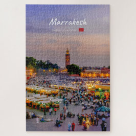 Marrakesh, Marokko - Jemaa el Fnaa plein Legpuzzel