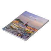 Marrakesh, Marokko - Jemaa el Fnaa plein Notitieblok (Linkerzijde)
