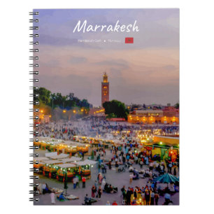 Marrakesh, Marokko - Jemaa el Fnaa plein Notitieboek