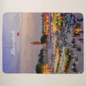 Marrakesh, Marokko - Jemaa el Fnaa plein Sherpa Deken (Voorkant (horizontaal))