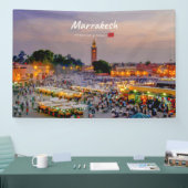 Marrakesh, Marokko - Jemaa el Fnaa plein Spandoek (Beurs)