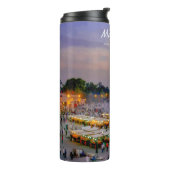 Marrakesh, Marokko - Jemaa el Fnaa plein Thermosbeker (Gedraaid links)