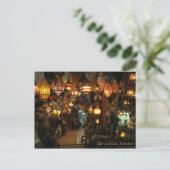 Marrakesh Marokko Lamp Shop Briefkaart (Staand voorkant)