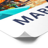 Marrakesh Marokko Reisprint Poster (Hoek)