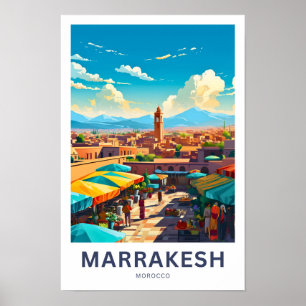 Marrakesh Marokko Reisprint Poster