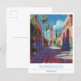 Marrakesh Marokko Reizen Briefkaart